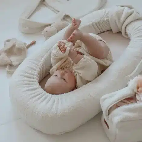 Kokon niemowlęcy Teddy Bear Śmietanka SM