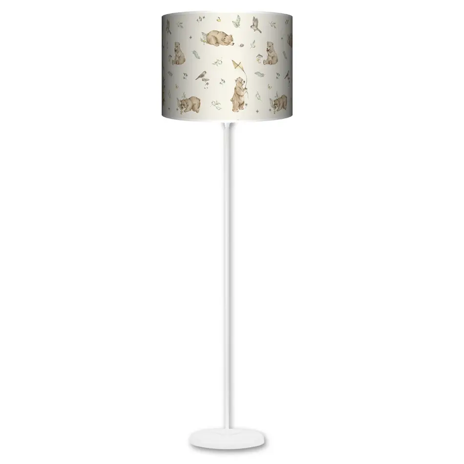 Lampa stojąca MAXI Misie Beż - kolor podstawy do wyboru FL - biały