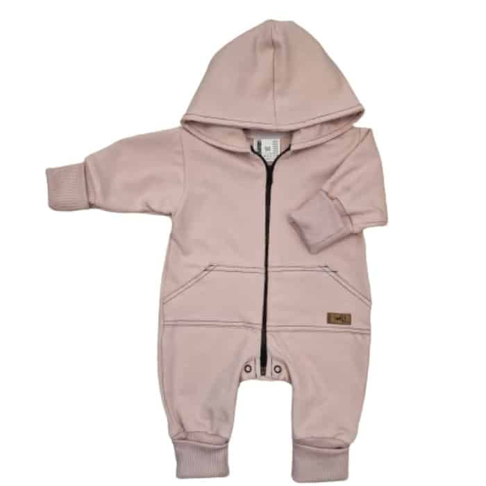 KAZUM KOMBINEZON, PAJAC WYGODNY BAWEŁNIANY POWDER PINK ZZ - 68