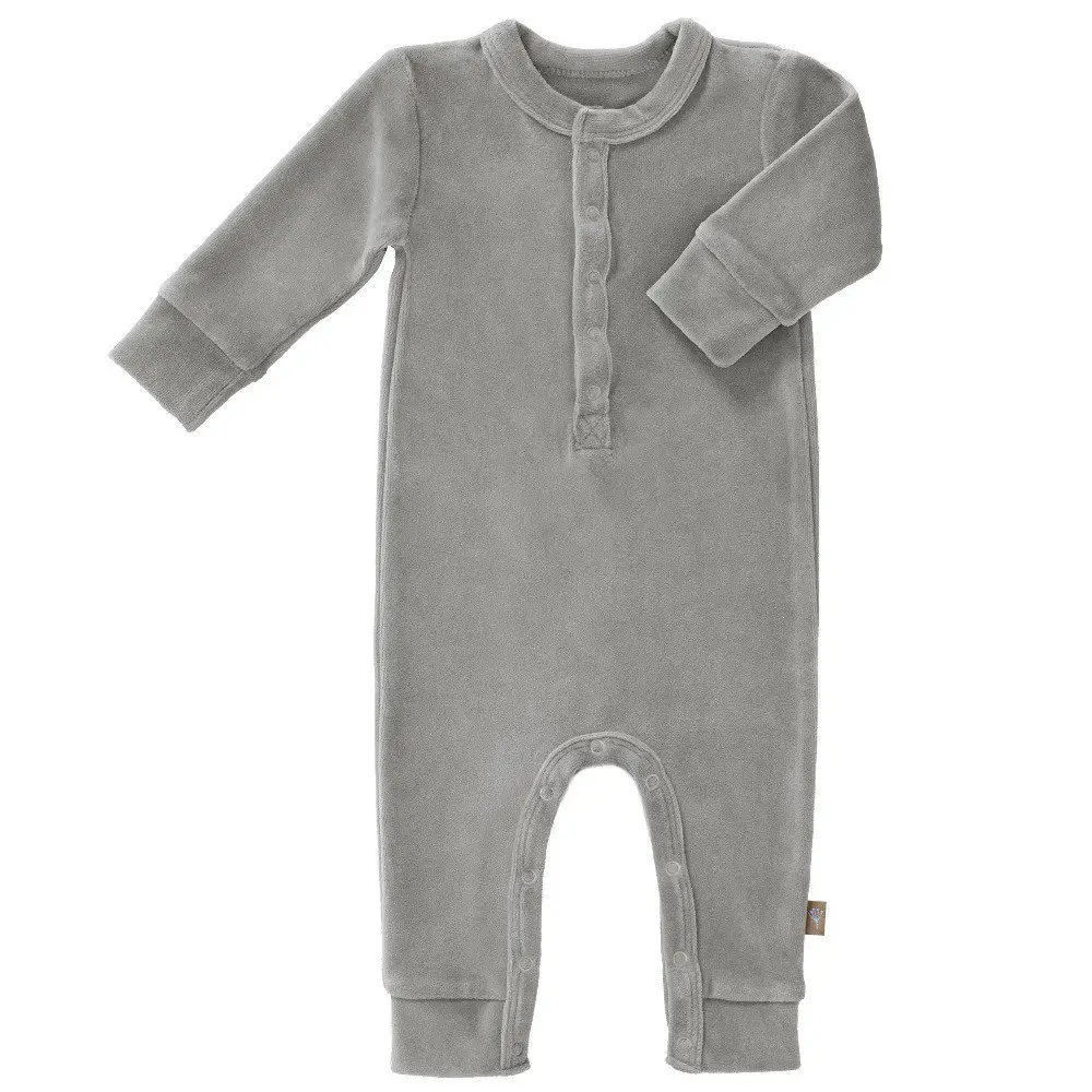Rampers welurowy Paloma grey Fresk - 0-3 miesiące