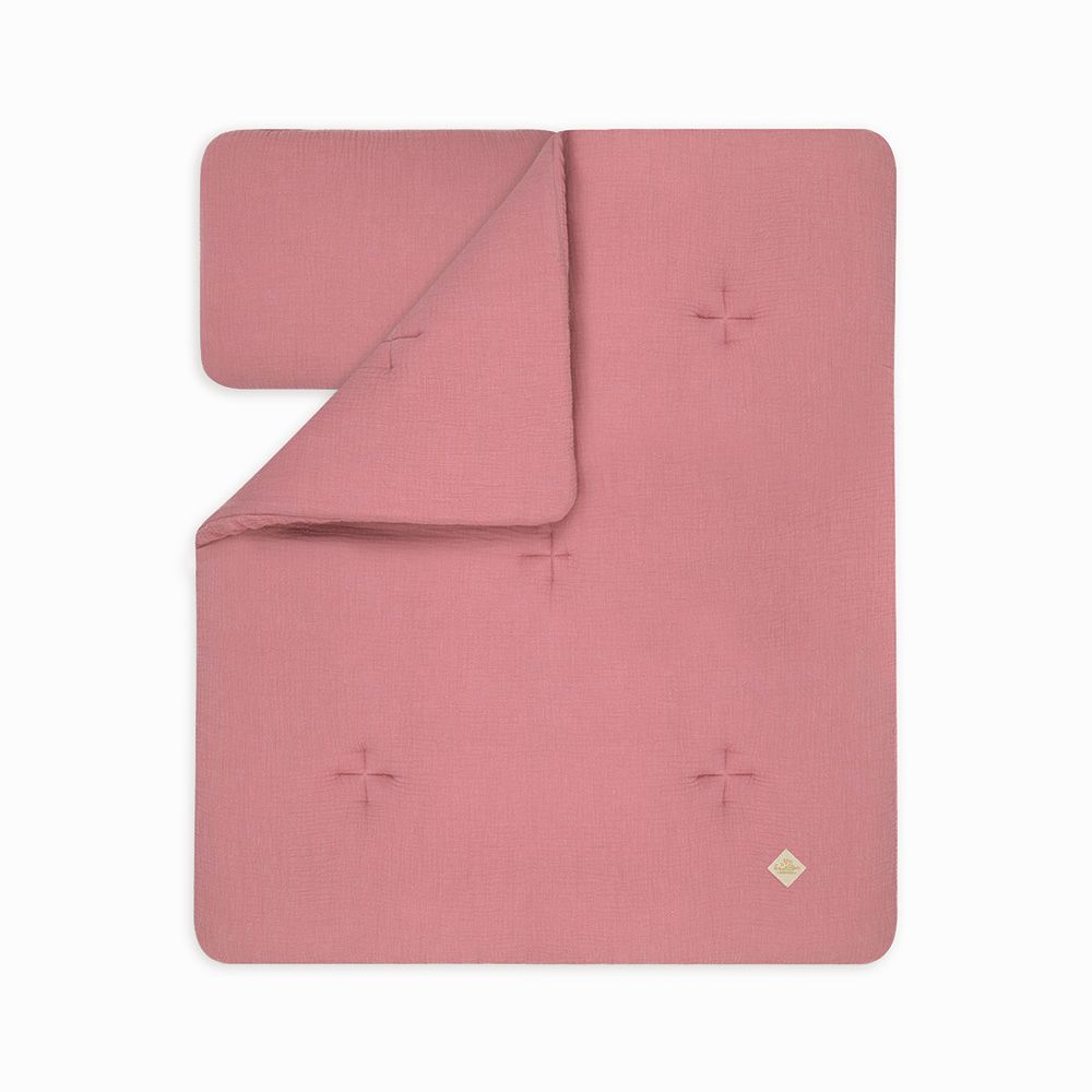 Komplet pościeli muślinowej z wypełnieniem Pink FM - 100x75 cm + poduszka 30x40 cm