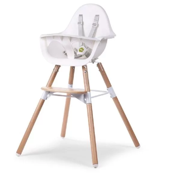 Childhome Krzesełko do karmienia Evolu 2 Natural/White