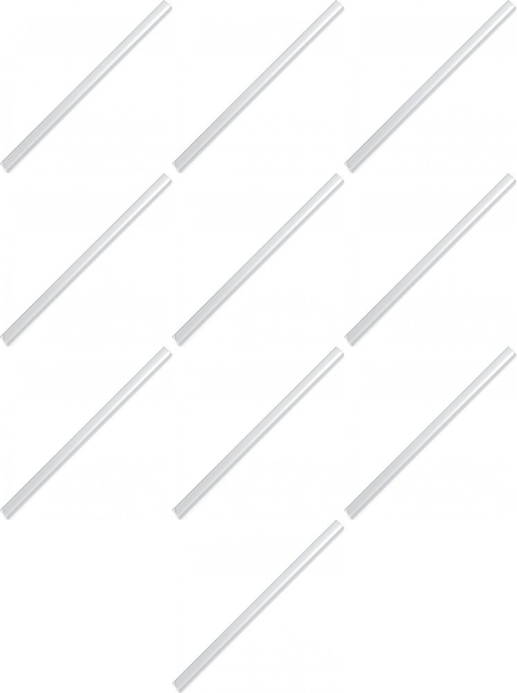 10x Listwa wsuwana Durable, 3mm, do 30 kartek, 1 sztuka przezroczysty