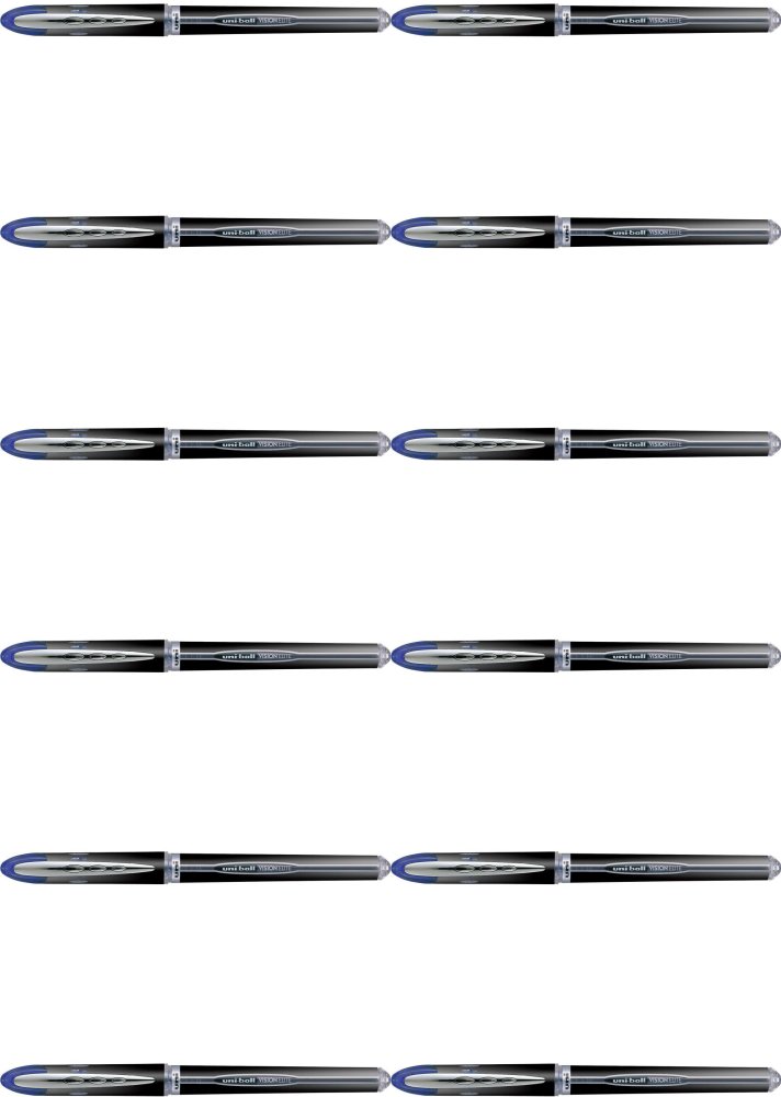 12x Pióro kulkowe Uni UB-205 Vision Elite, 0.5mm, niebieski
