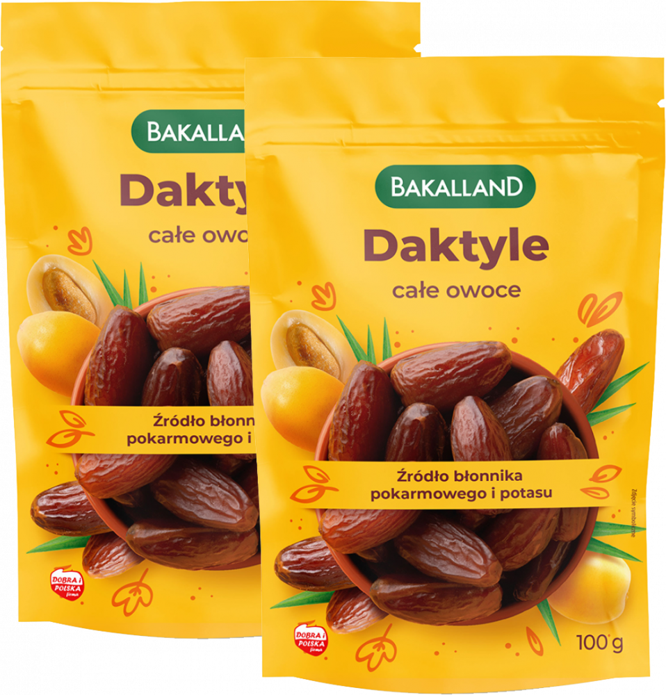2x Daktyle drylowane Bakalland, 100g
