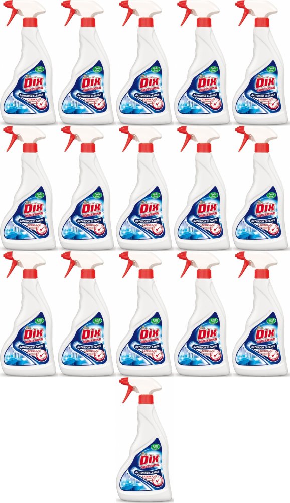 16x Mleczko w sprayu do łazienki Gold Drop Dix Professional, z rozpylaczem, 500ml
