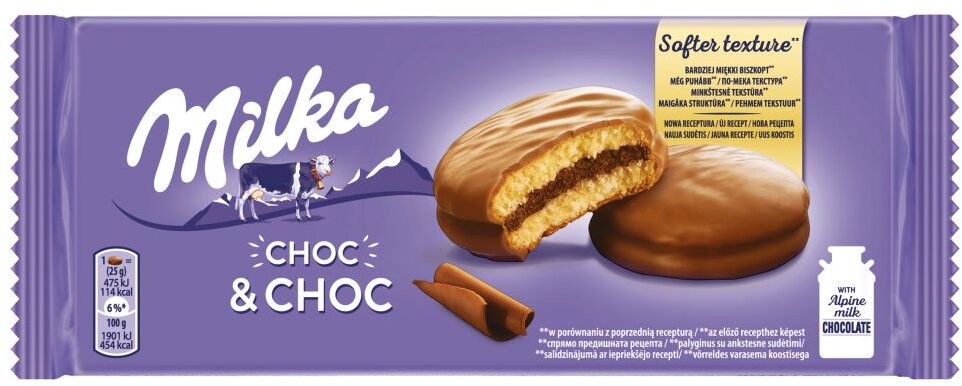 Ciastka Milka Soft Choc & choc, 150g