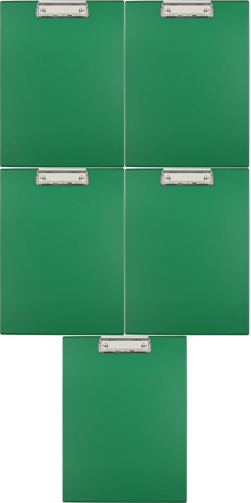 5x Clipboard Biurfol, A4, zielony