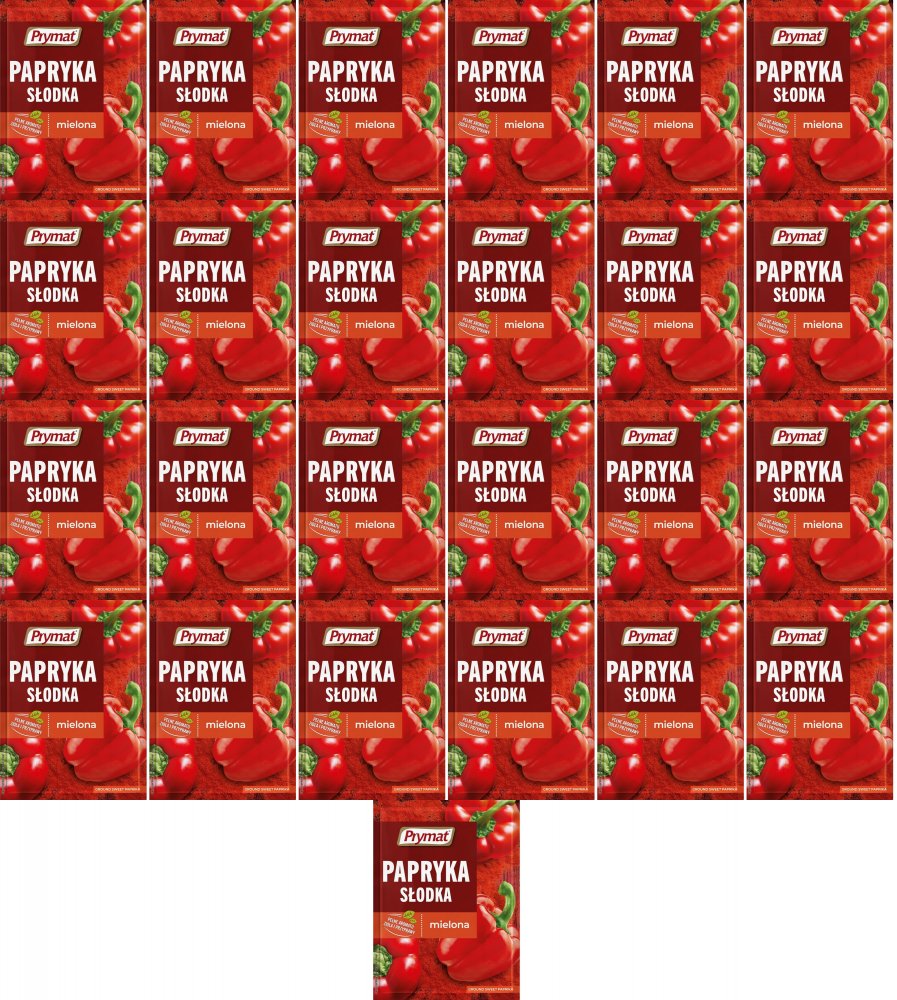 25x Papryka słodka mielona Prymat, 20g