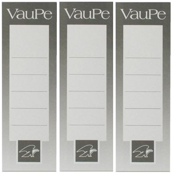 3x etykiety do segregatorów VauPe, wsuwane, 48x152mm, 25 sztuk, biały