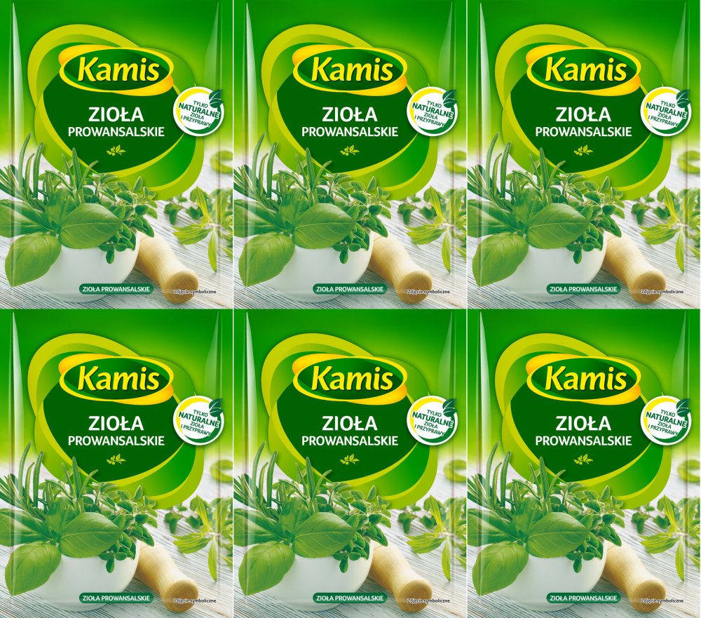 6x Zioła prowansalskie Kamis, 8g