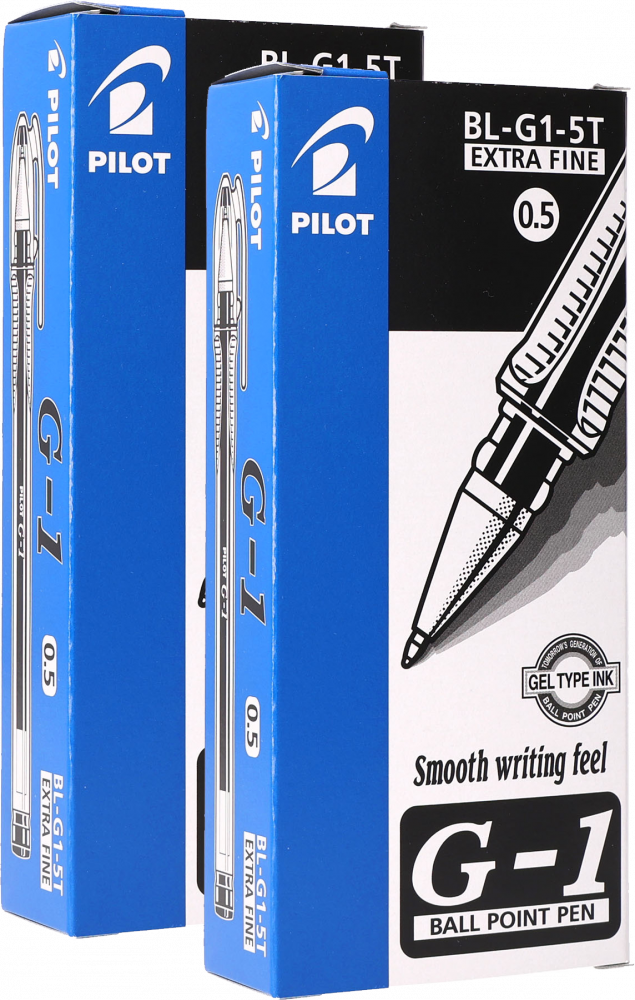 24x Długopis żelowy Pilot, G1, 0.5mm, czarny