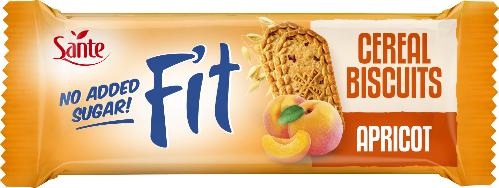 Ciasteczka zbożowe Sante Fit, z morelą, bez cukru, 50g