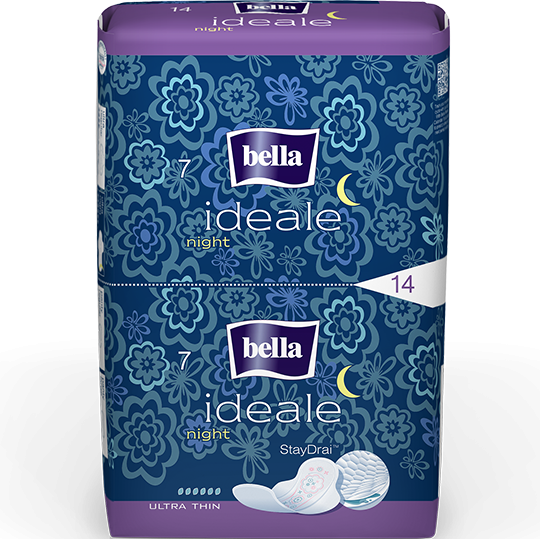 Podpaski Bella Ideale Night, StayDrai, ze skrzydełkami, 14 sztuk