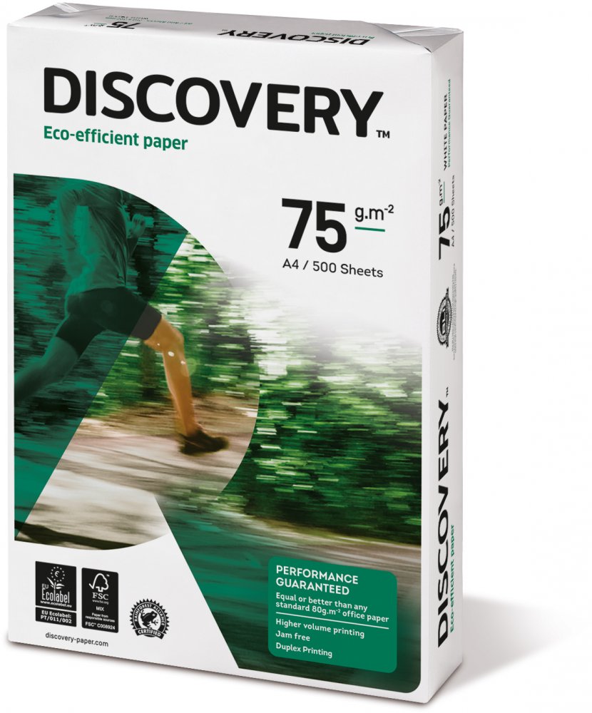 Papier ksero Discovery, A4, 75g/m2, 500 arkuszy, biały