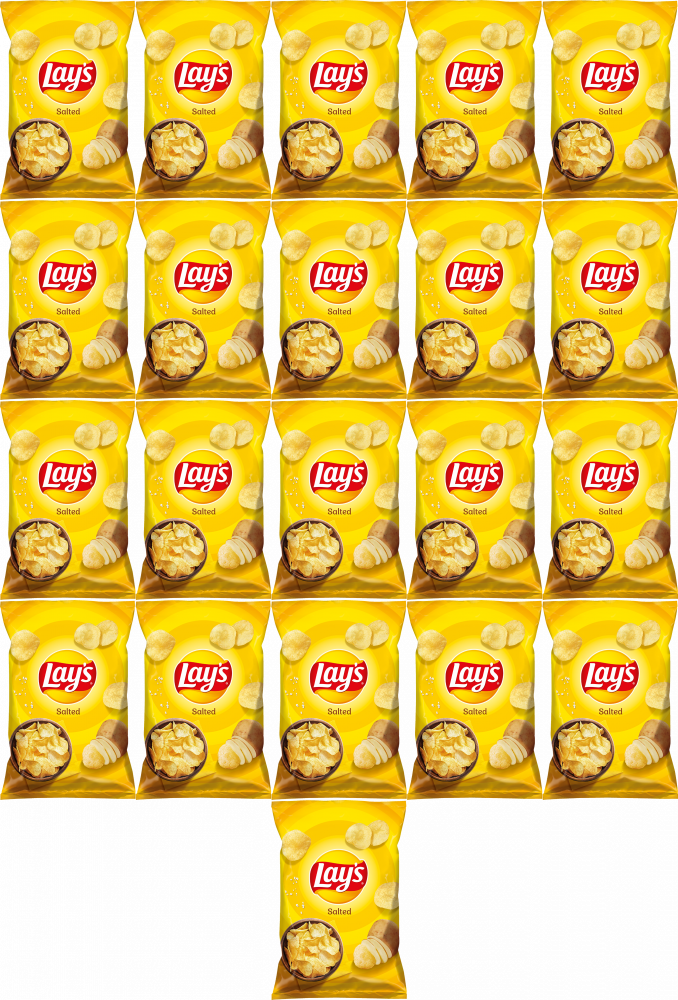21x Chipsy Lay's Salt, solony, 130g