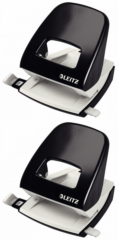 2x Dziurkacz Leitz New NeXXt, duży, do 30 kartek, czarny