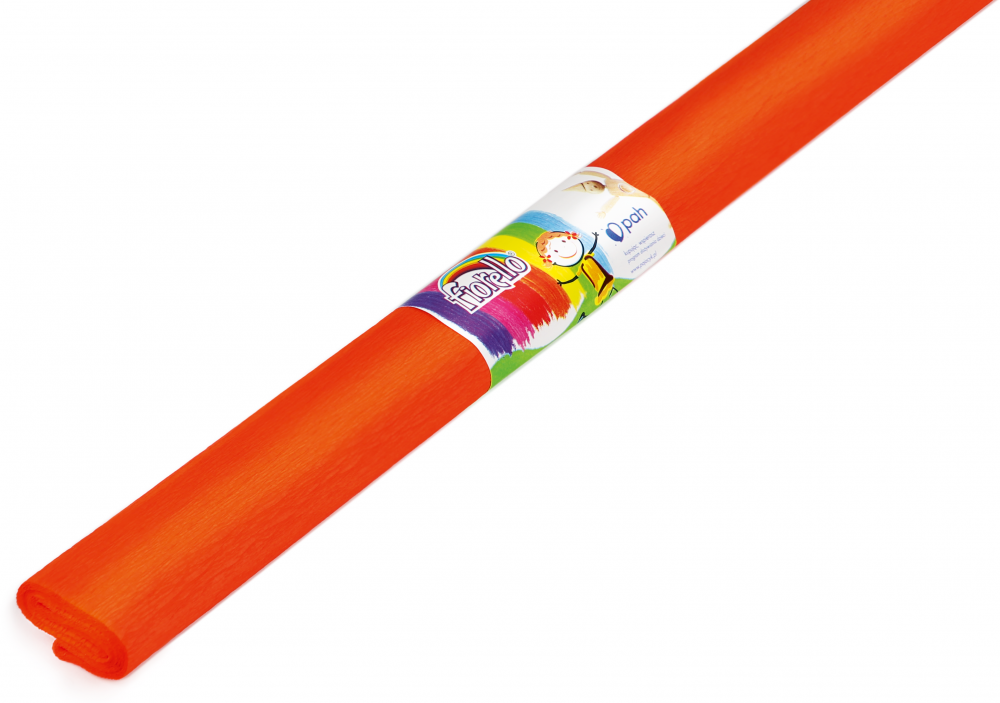 Bibuła marszczona Fiorello, 200x50cm, 10 sztuk, pomarańczowy