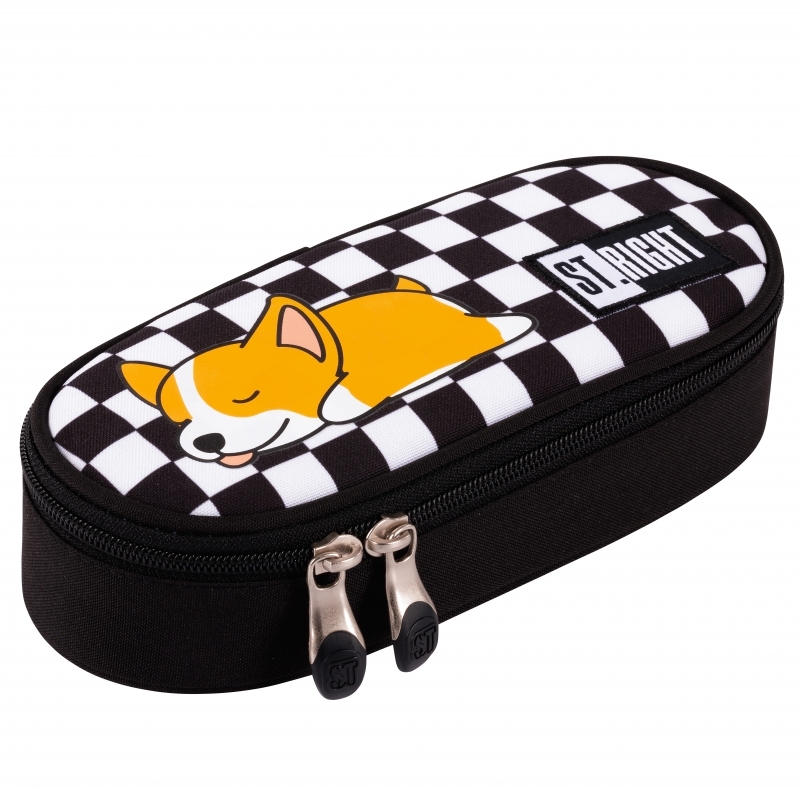 Piórnik saszetka St.Right PC1, bez wyposażenia, 23x9.5x6cm, Sleepy Corgi
