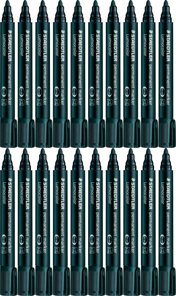 20x Marker permanentny Staedtler, Lumocolor 352, okrągła, 2mm czarny