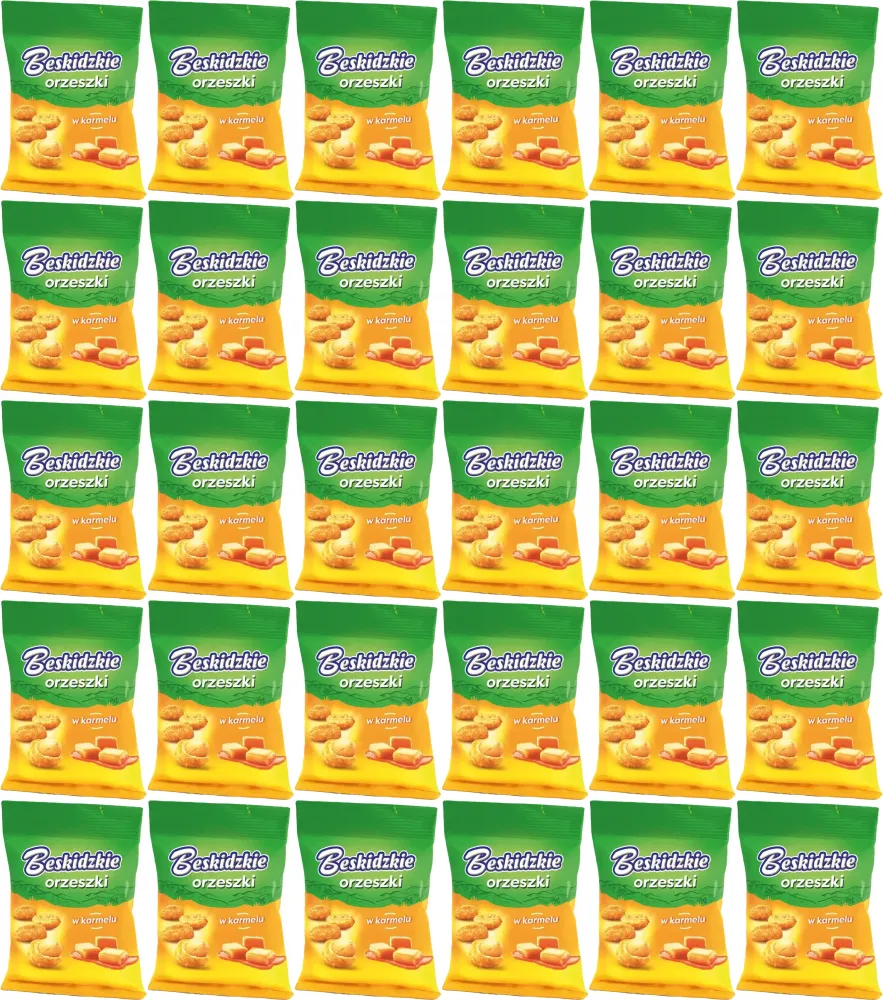 30x Orzeszki ziemne Beskidzkie, w karmelu, 100g