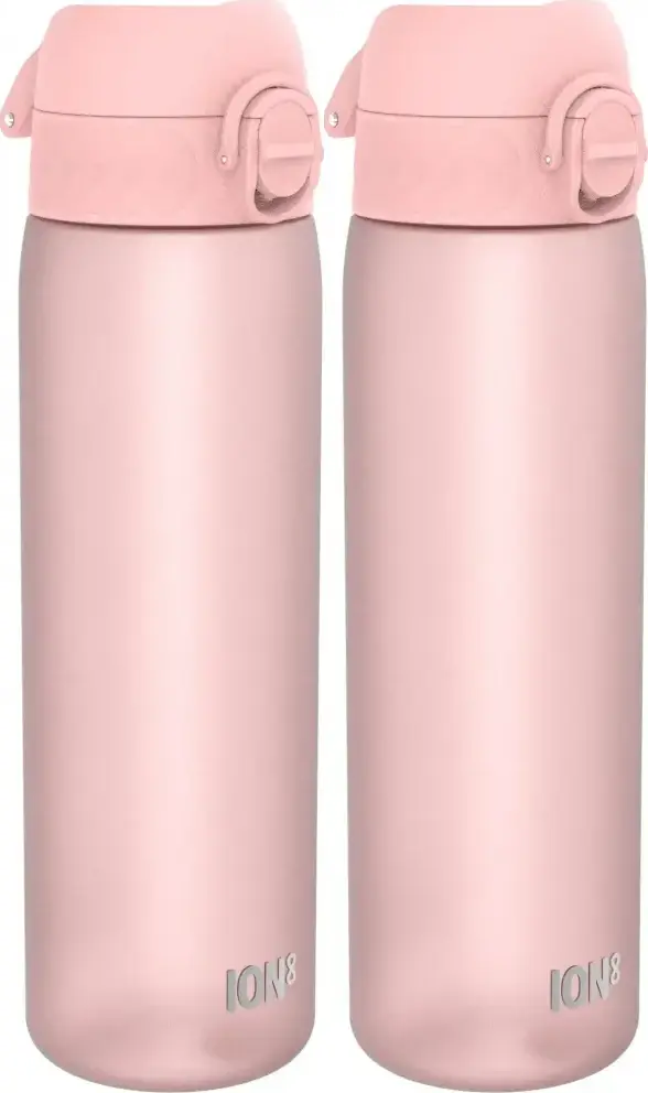 2x Bidon ION8 Rose Quartz, recyclon/tritan, 500ml, różowy