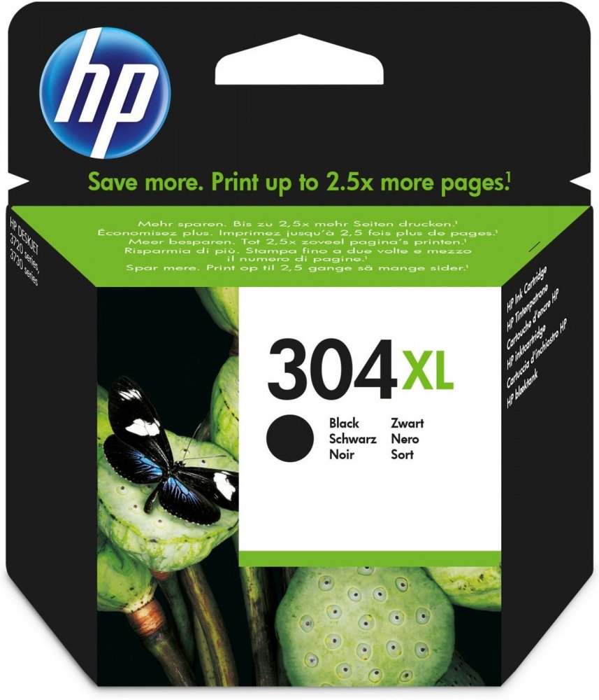 Tusz HP 304XL (N9K08AE), 300 stron, 5.5ml, black (czarny)
