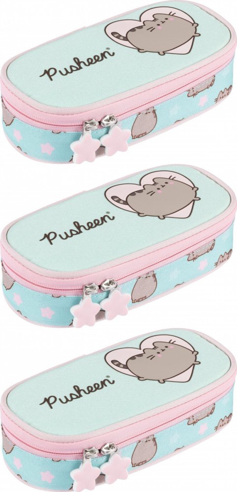 3x Piórnik Pusheen Mint, saszetka, bez wyposażenia