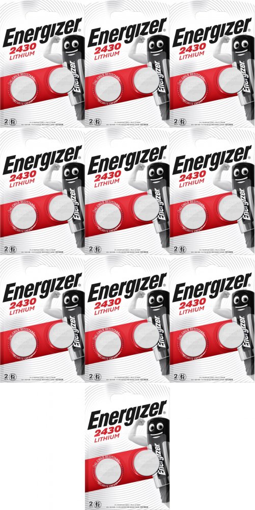 10x Bateria litowa Energizer CR2430, 2 sztuki