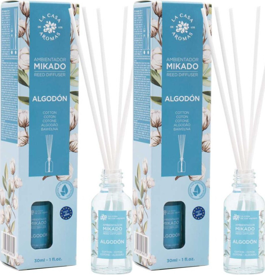 2x Patyczki zapachowe La Casa De Los Aromas Mikado, bawełna, 30ml