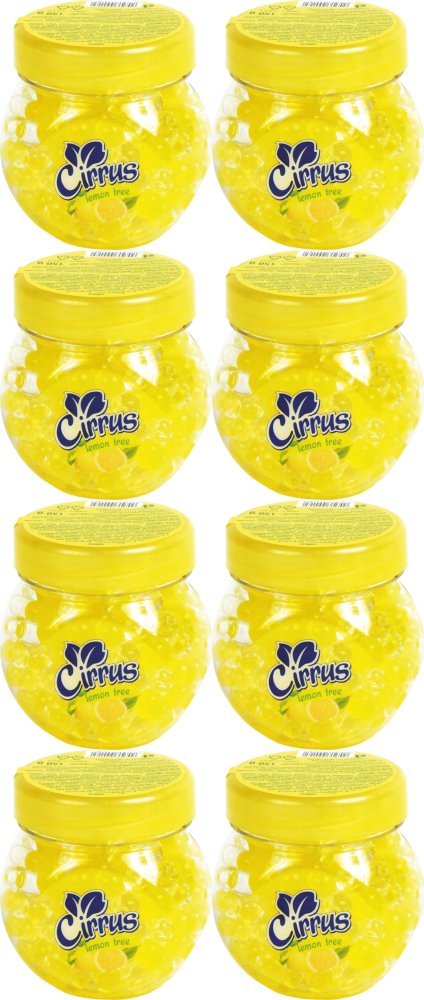 8x Odświeżacz powietrza Cirrus kulki, lemon tree, żel, 150g