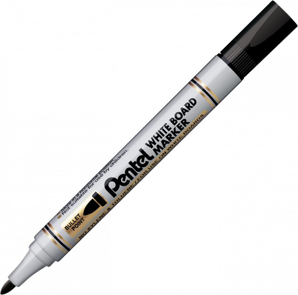 Marker suchościeralny Pentel MW85, okrągła, 4.4mm, czarny