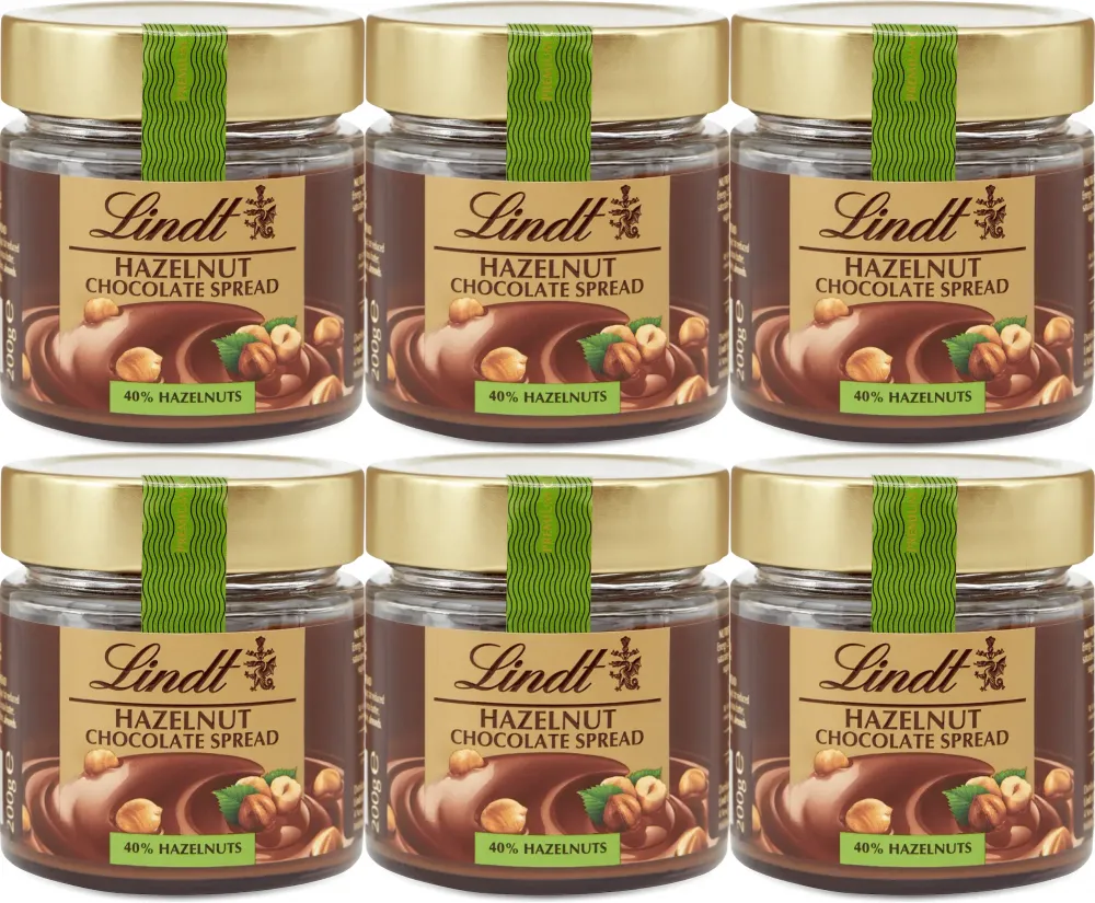 6x Krem Lindt, czekoladowo-orzechowy, 200g