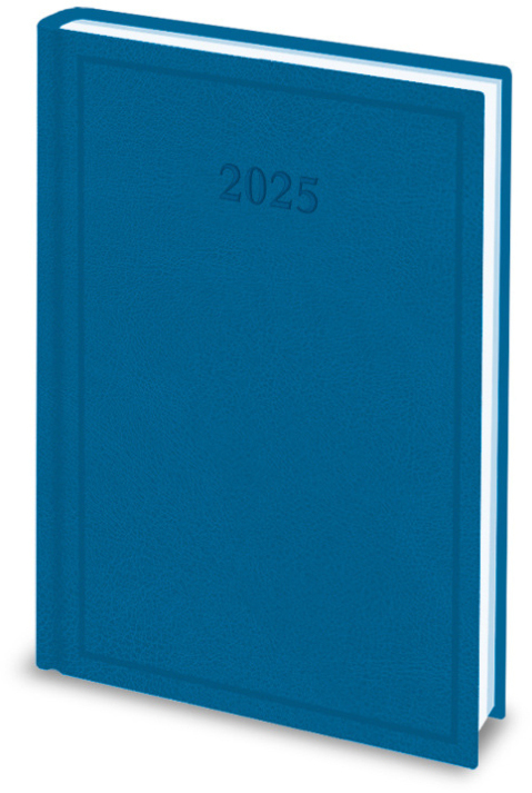 Kalendarz książkowy 2025, ODDK, BHP, A5, niebieski