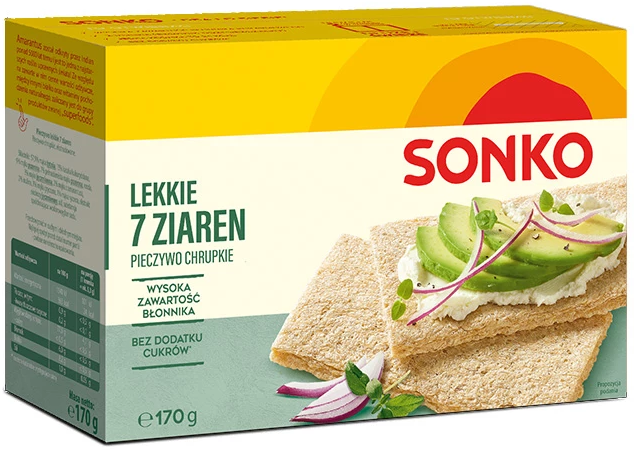 Pieczywo lekkie Sonko, 7 ziaren, 170g
