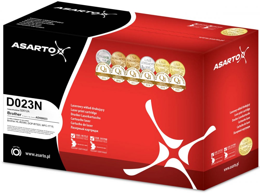 Bęben Asarto AS-LB023DN (DRB023), 12000 stron, black (czarny)