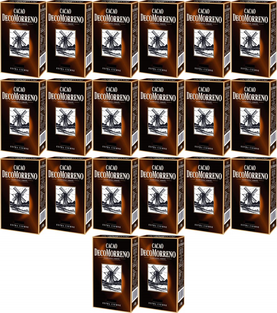 20x Kakao DecoMorreno, ciemne, 80g