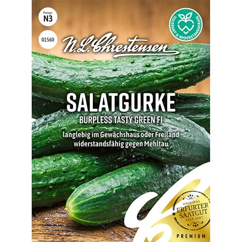 1 pac, Castraveți Burpless Tasty Green F1 - Semințe: Mod de ambalare: 1 pac