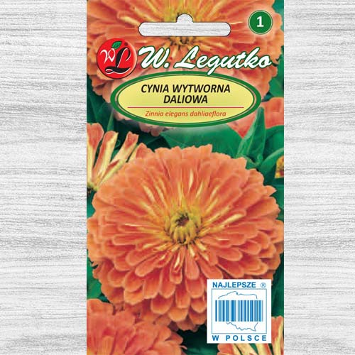 1 pac, Zinnia (Cârciumăreasă) Eldorado Legutko - Semințe: Mod de ambalare: 1 g