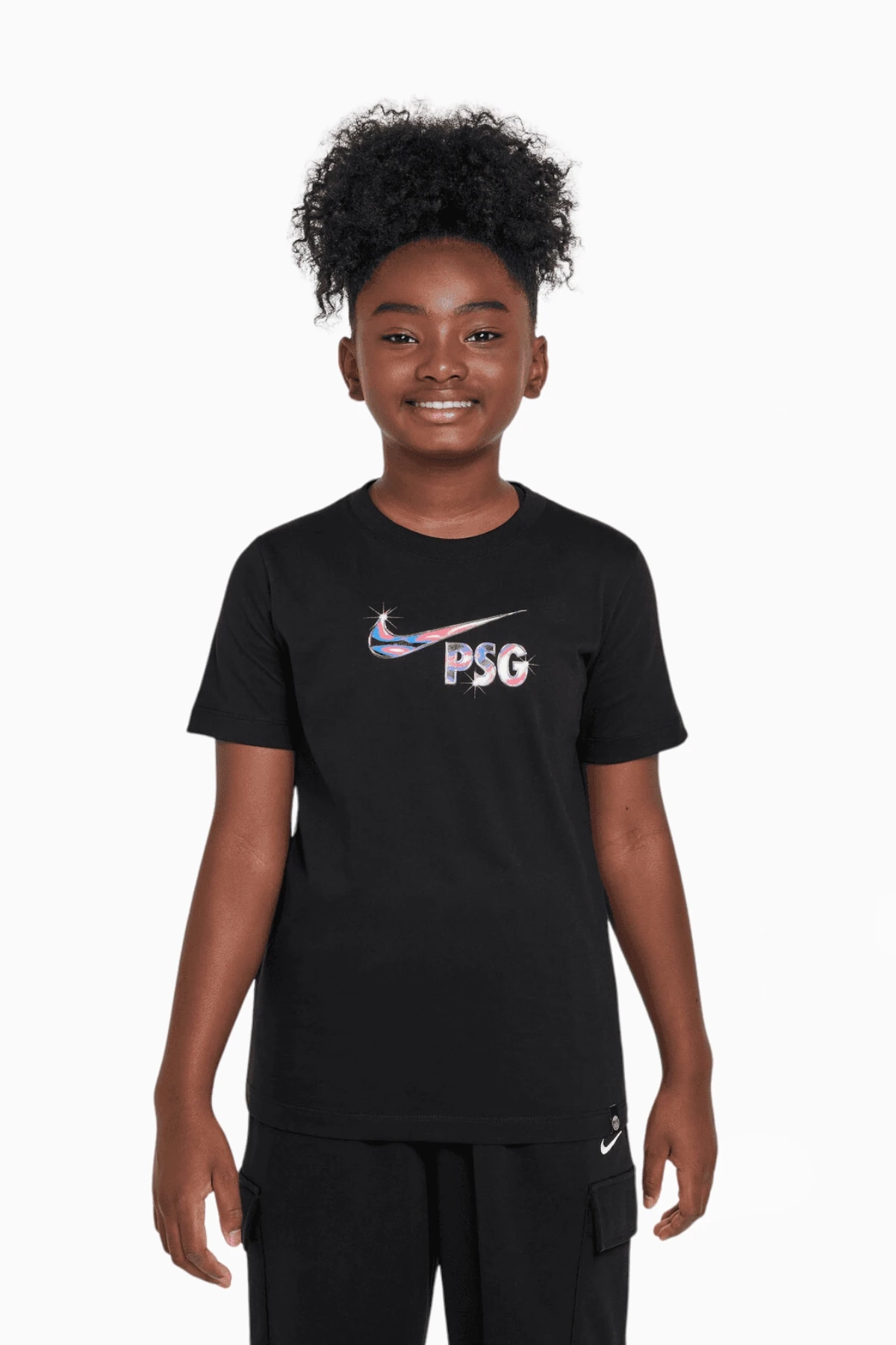 Koszulka Nike PSG 24/25 Swoosh Junior - Czarny