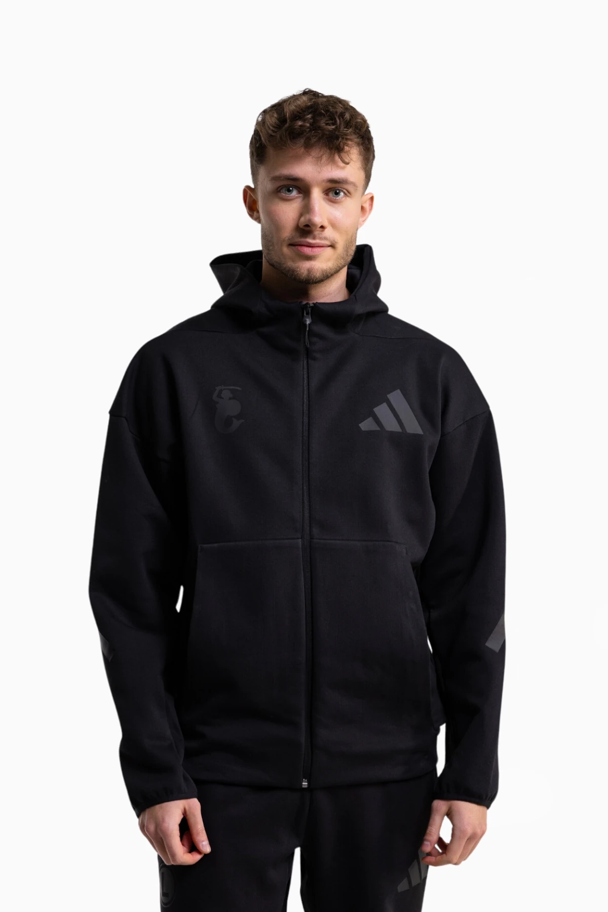 Bluza z kapturem adidas Legia Warszawa 24/25 Z.N.E. - Czarny