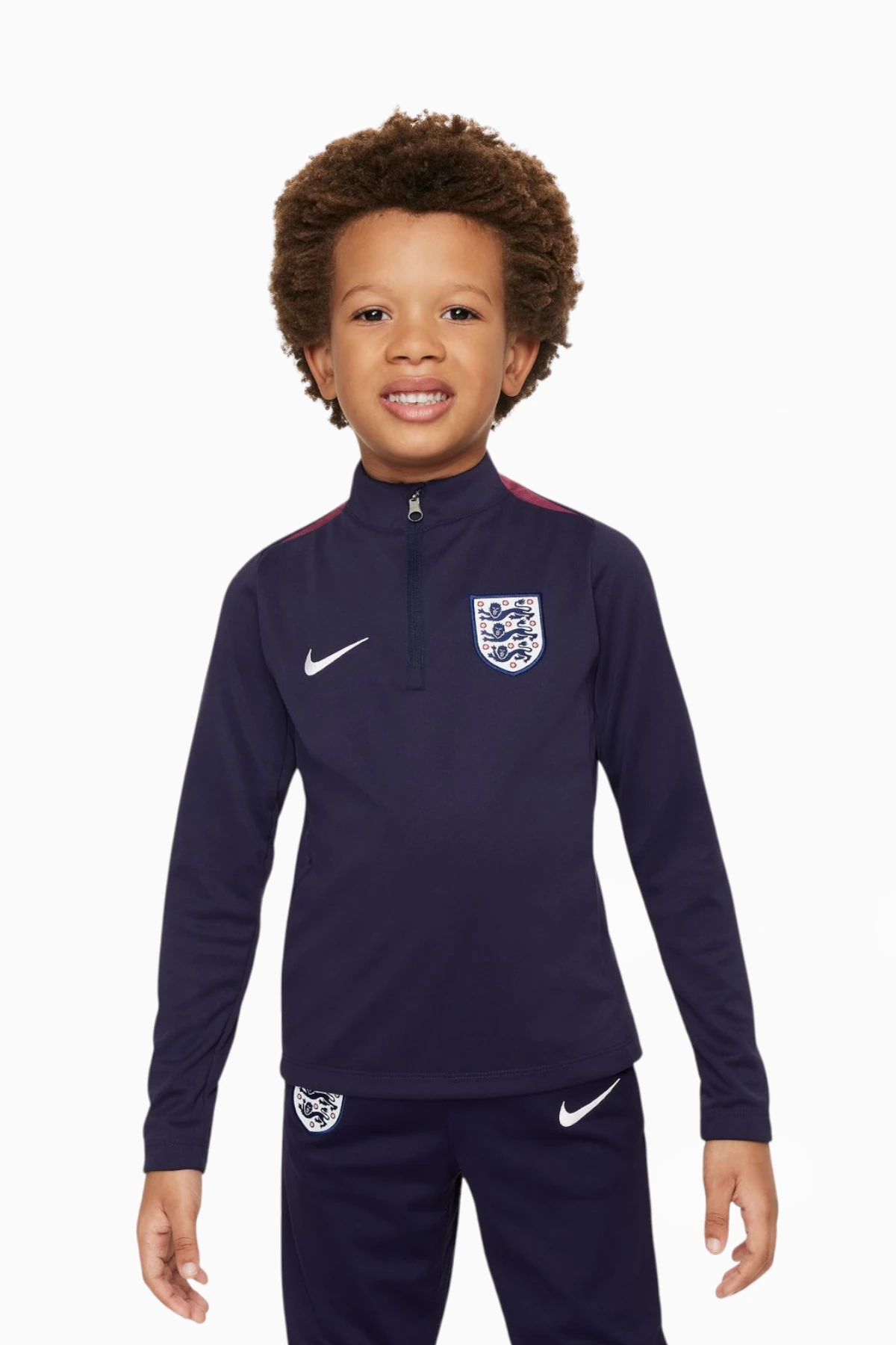 Bluza Reprezentacji Anglii Nike 2024 Academy Pro Małe Dzieci - Granatowy
