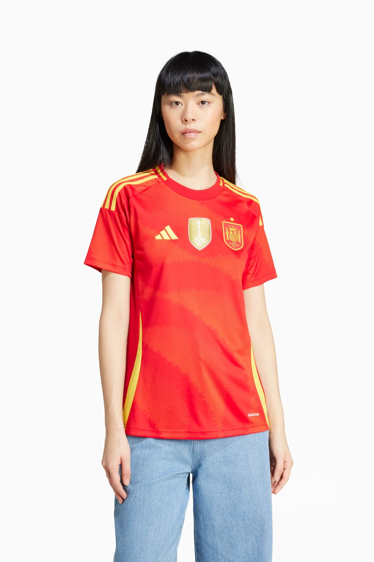 Koszulka Reprezentacji Hiszpanii adidas 2024 Domowa Damska - Czerwony