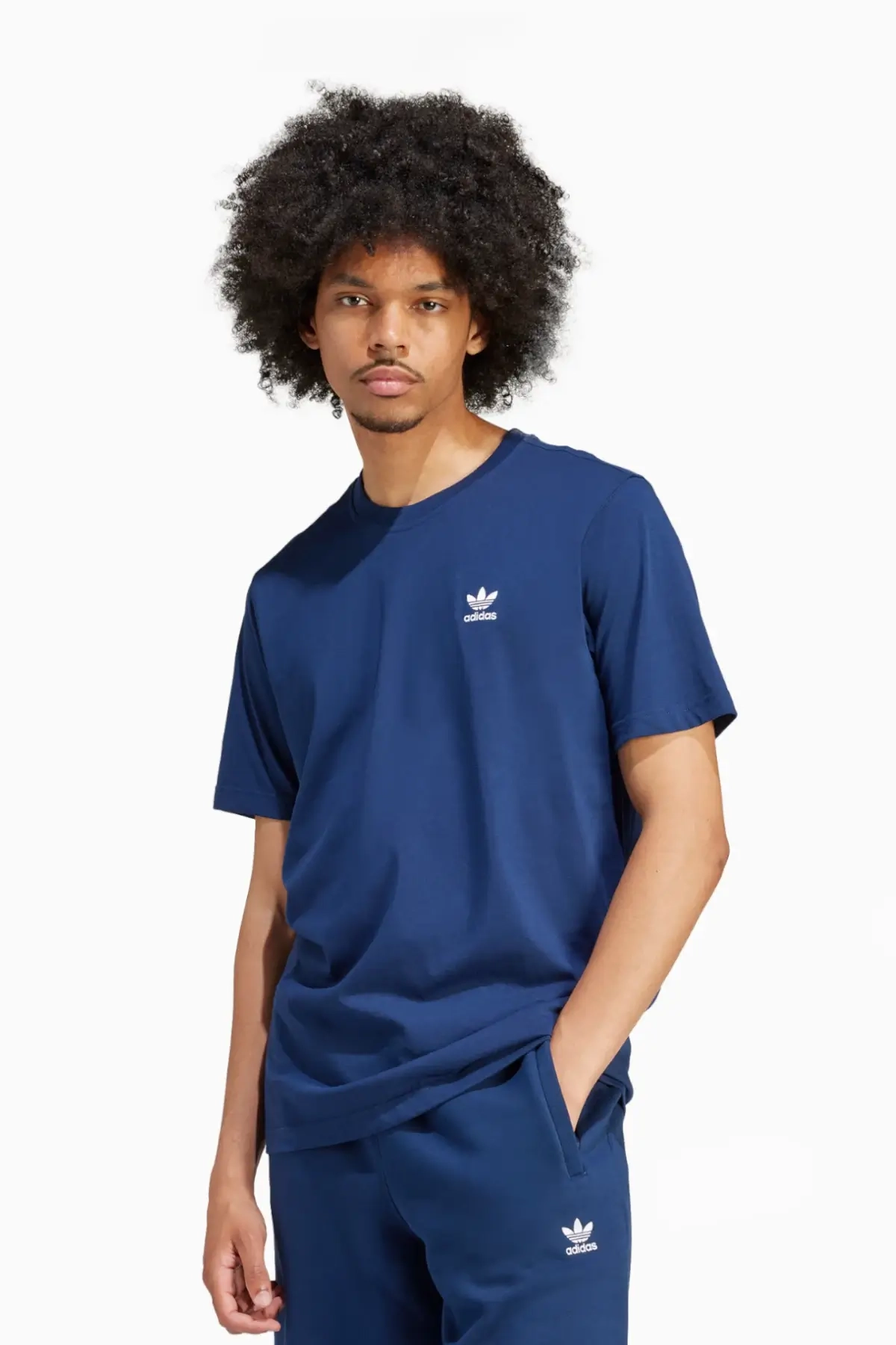 Koszulka adidas Trefoil Essentials - Granatowy