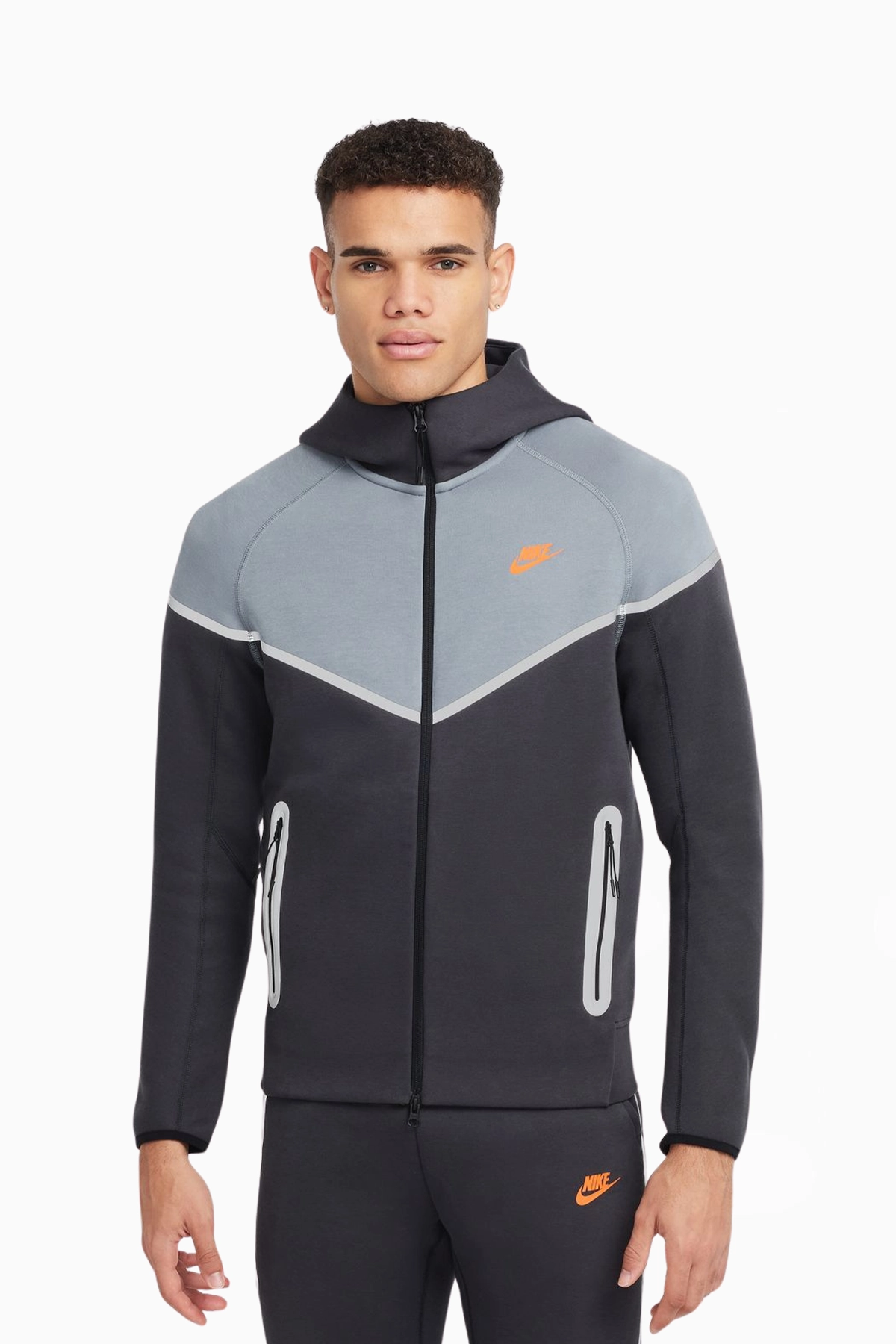 Bluza z kapturem Nike Sportswear Tech Fleece Windrunner - Szary