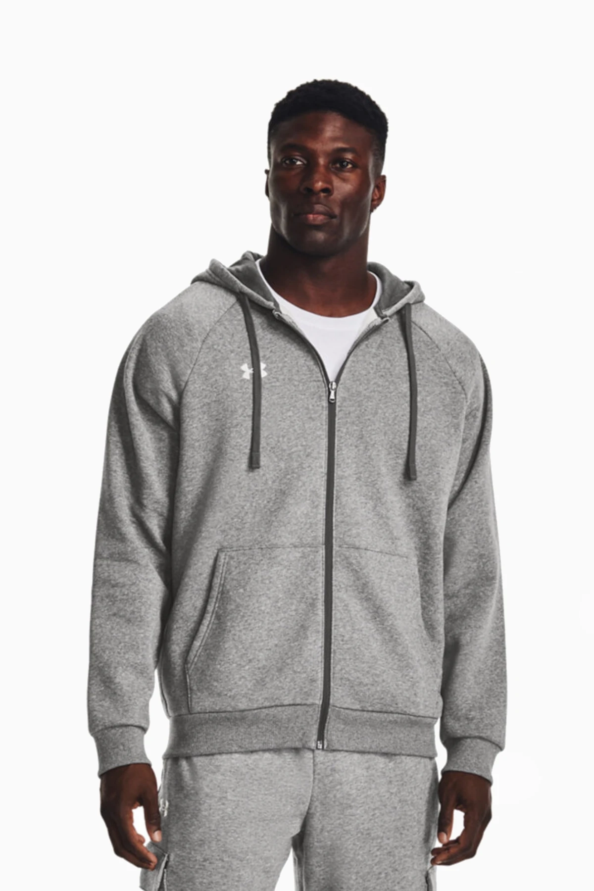 Bluza z kapturem Under Armour Rival Fleece FZ - Szary