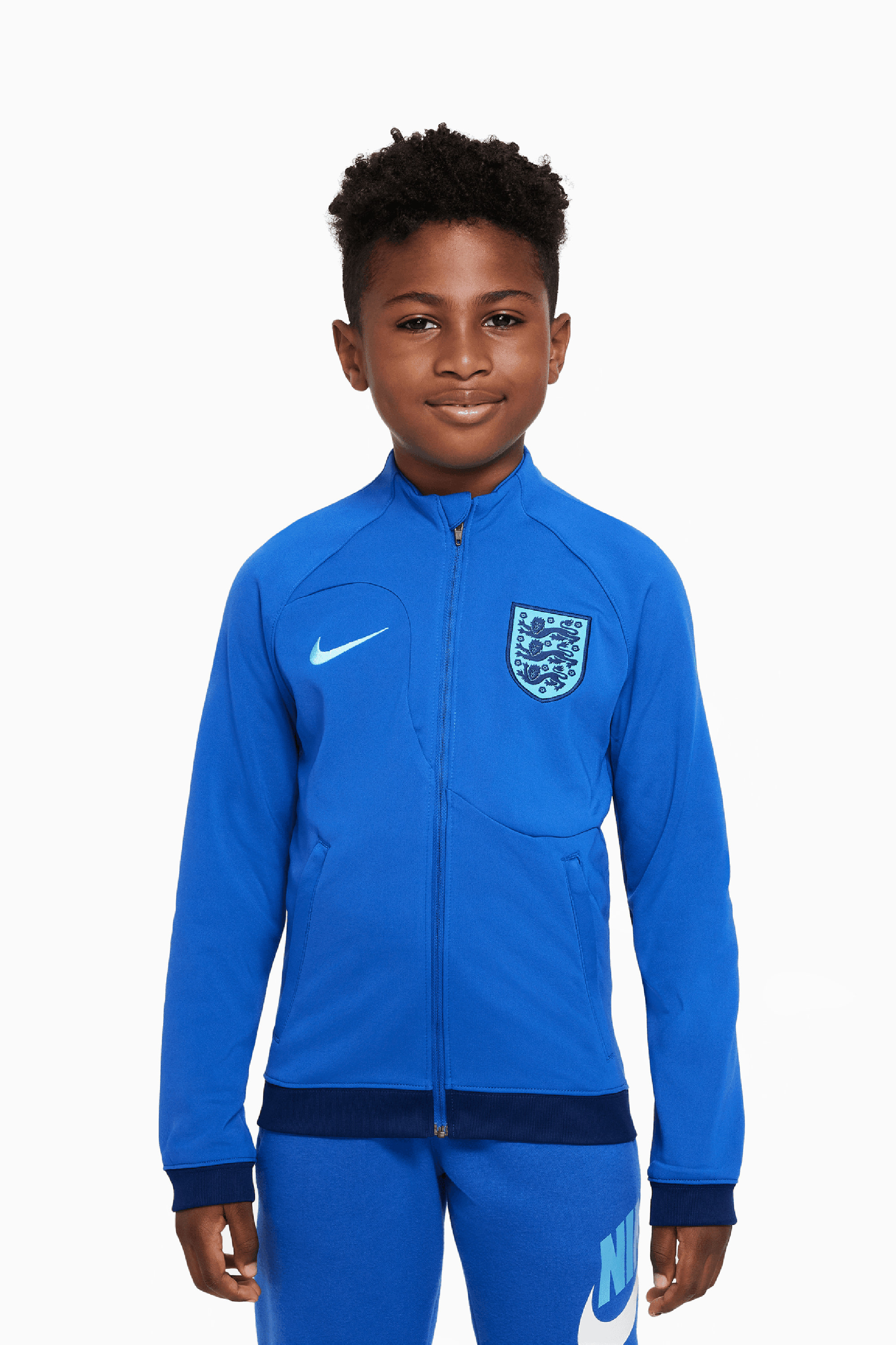 Bluza Reprezentacji Anglii Nike 2022 Academy Pro Junior - Niebieski