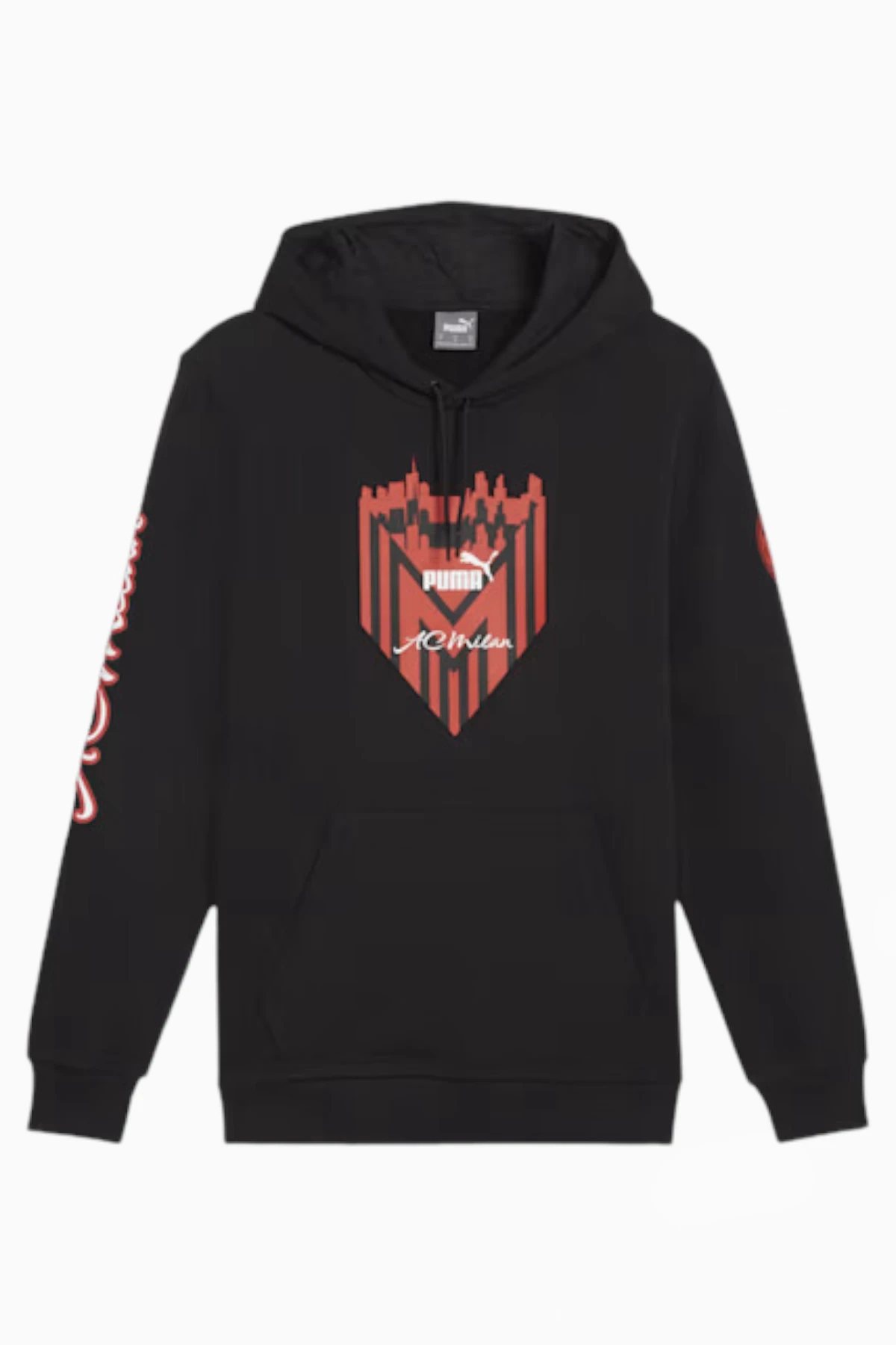 Bluza z kapturem Puma AC Milan 23/24 Ftblicons - Czarny