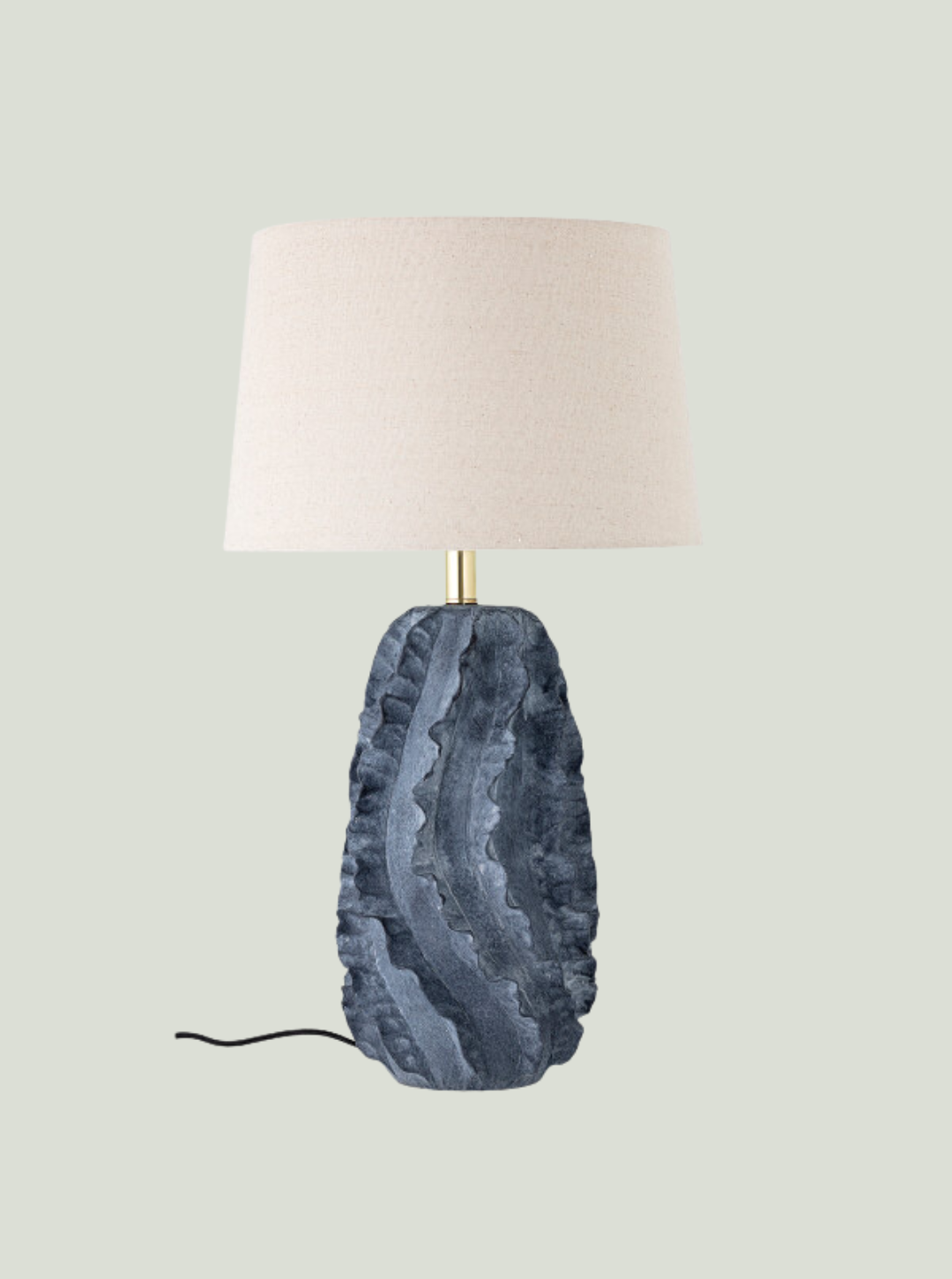 Lampa Stołowa Natika niebieska, terakota BLOOMINGVILLE