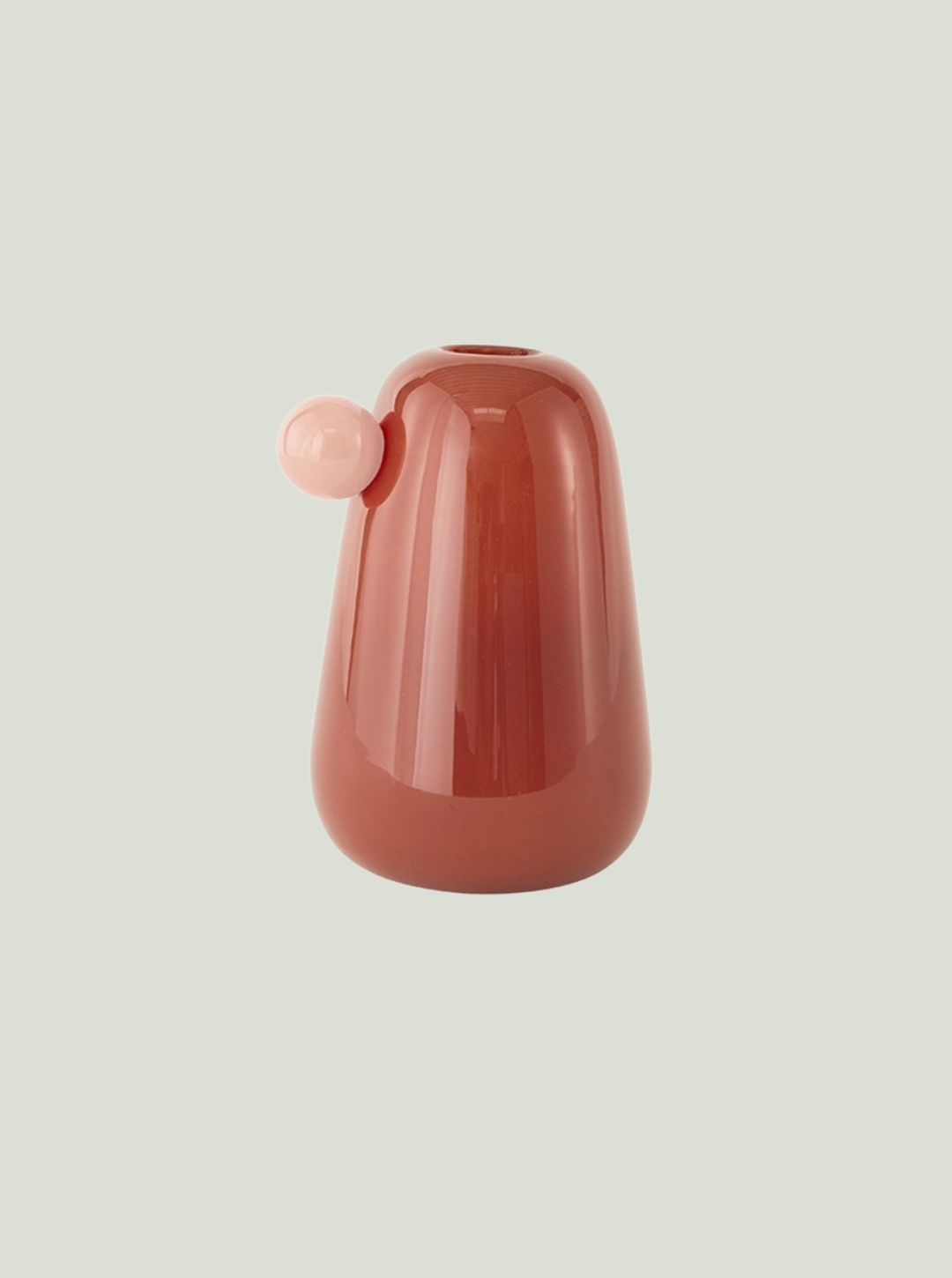 Dmuchany ustnie wazon Inka Vase Nutmeg - Mały OYOY